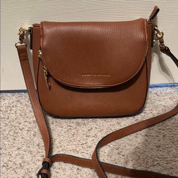 EUC Poppy & Peonies Chestnut Mini Downtown Crossbody Bag - Picture 1 of 5
